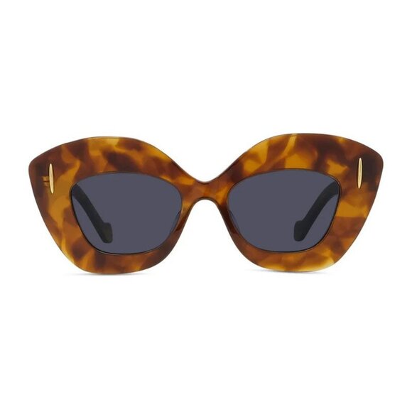 NWT LOEWE WOMEN SUNGLASSES HAVANA CAT EYE LOEWE EYEWEAR - Picture 2 of 3